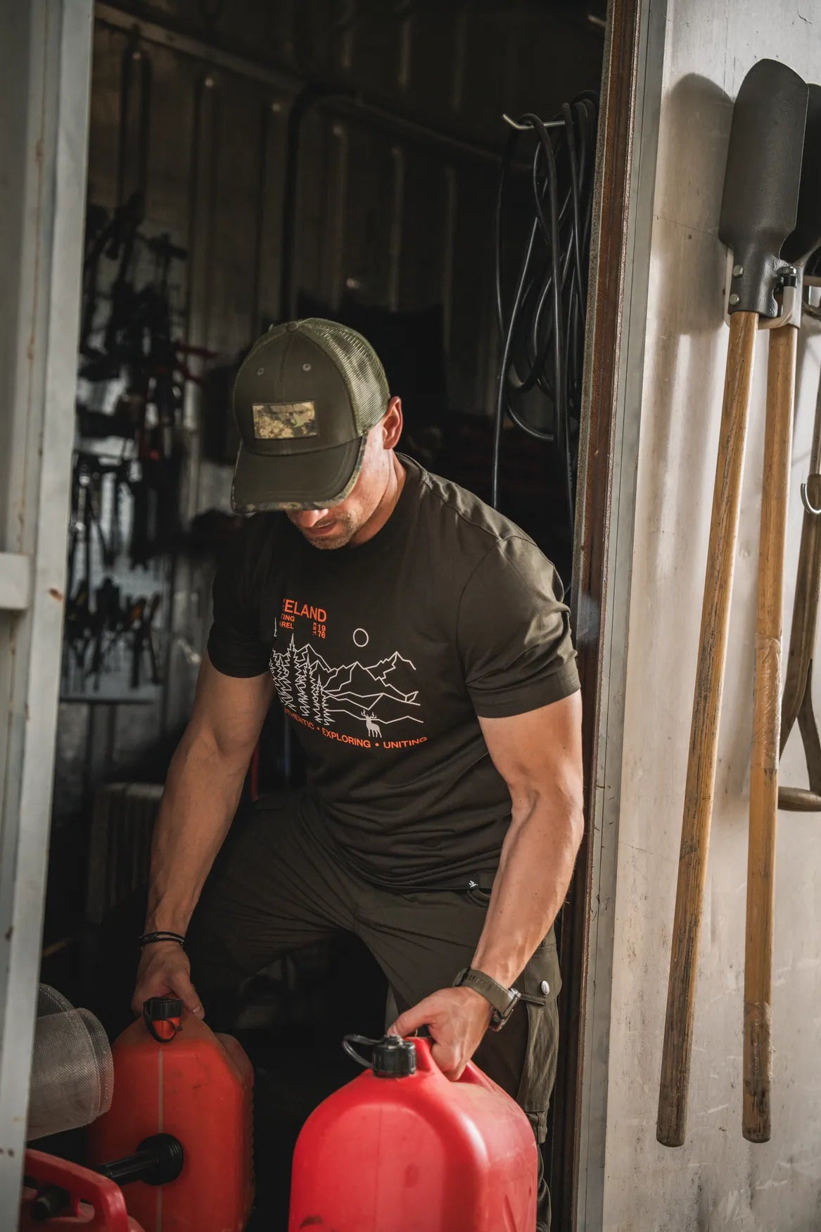 Tricou Seeland Landscape, Pine Green