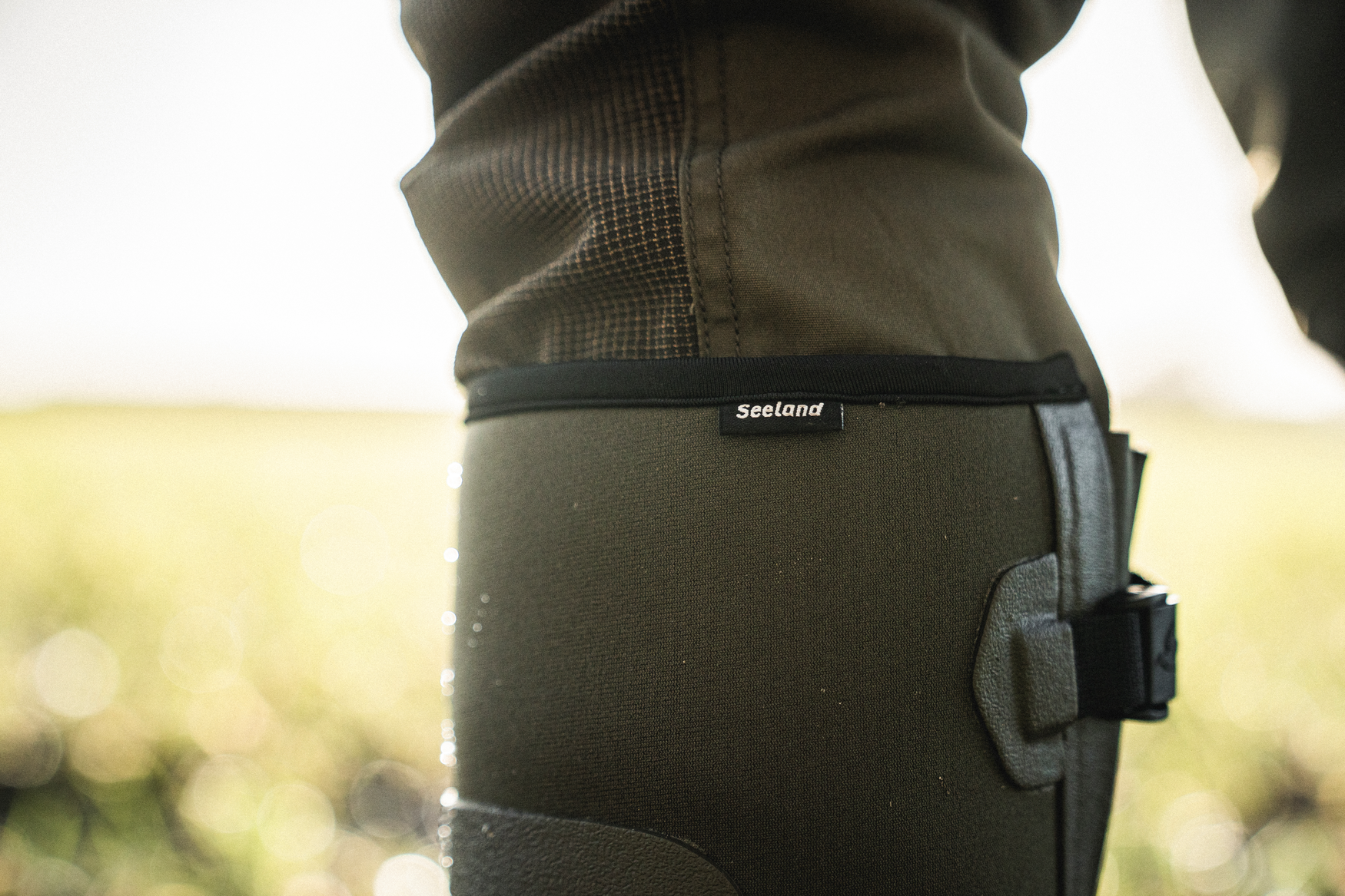 Cizme dama Seeland Hillside Flex Women, Pine Green, cu neopren, material flexibil pe picior