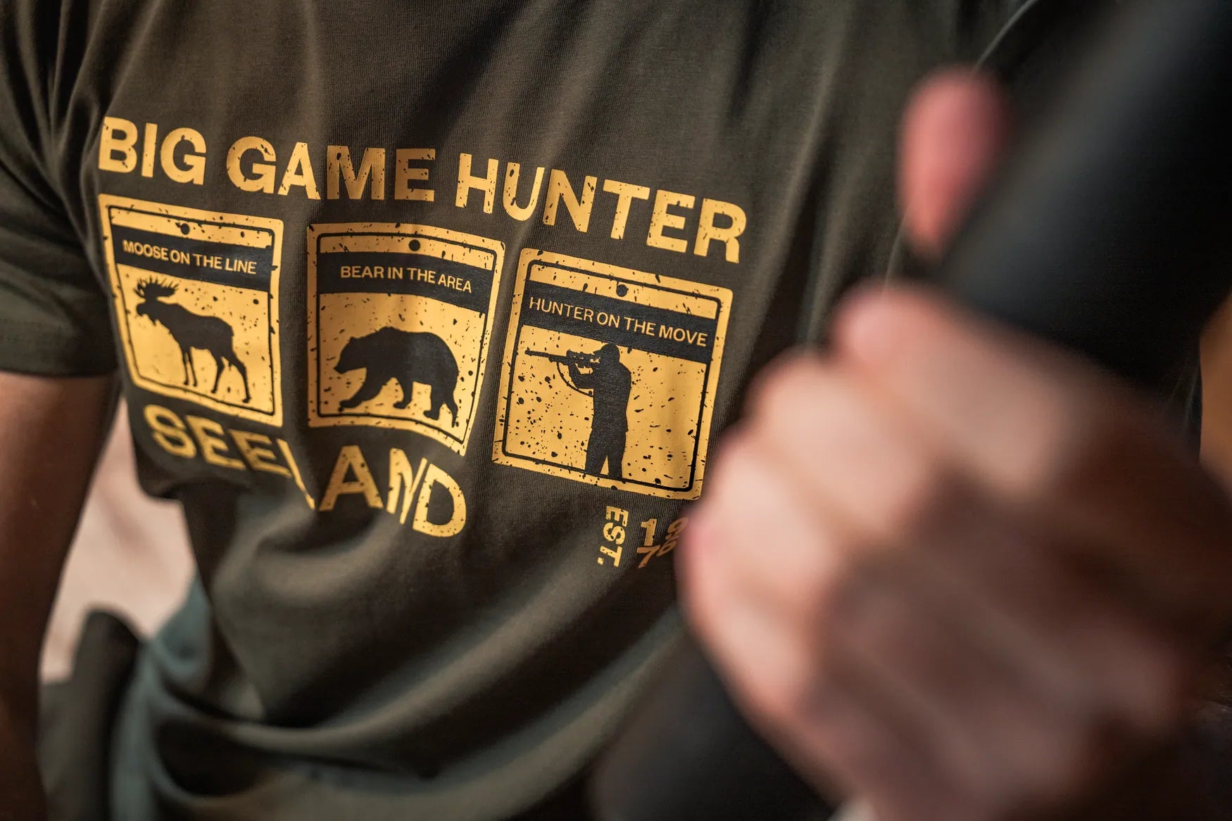 Tricou Seeland Caution, Grape Leaf