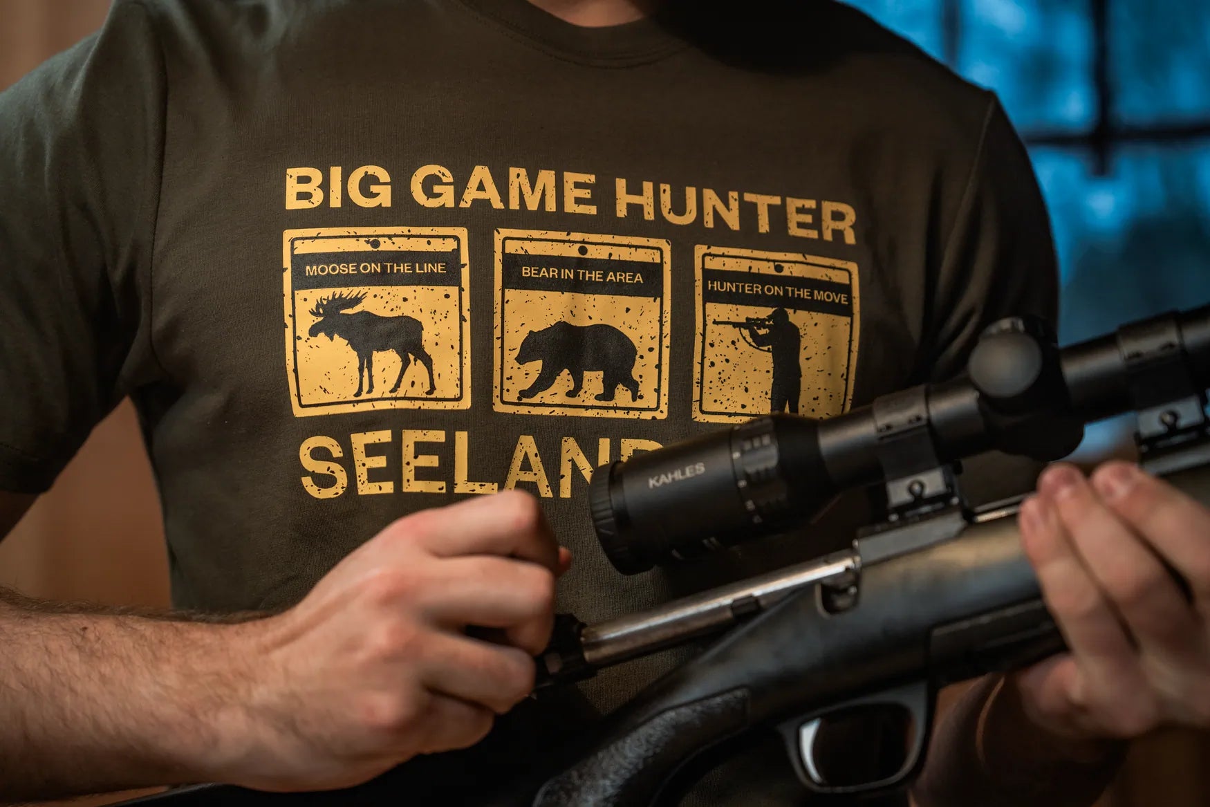 Tricou Seeland Caution, Grape Leaf