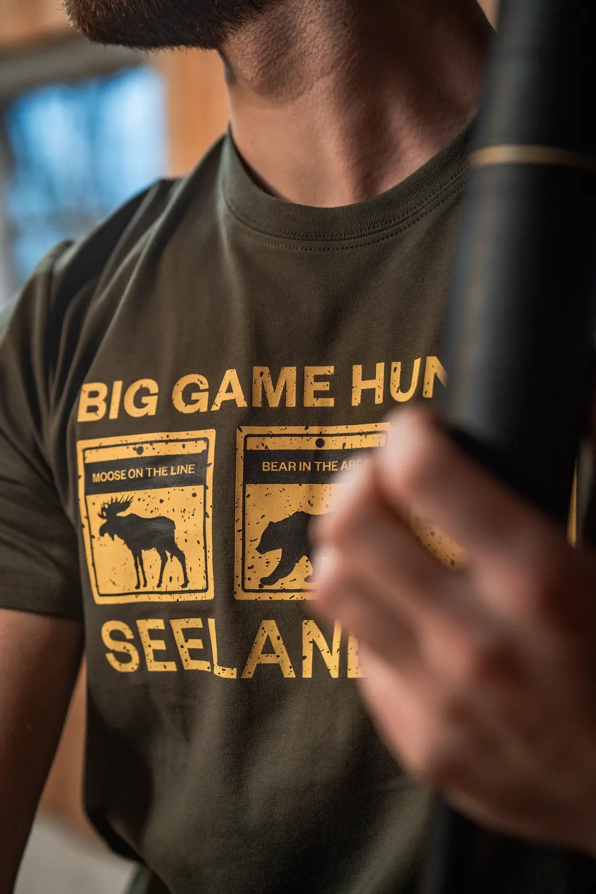 Tricou Seeland Caution, Grape Leaf