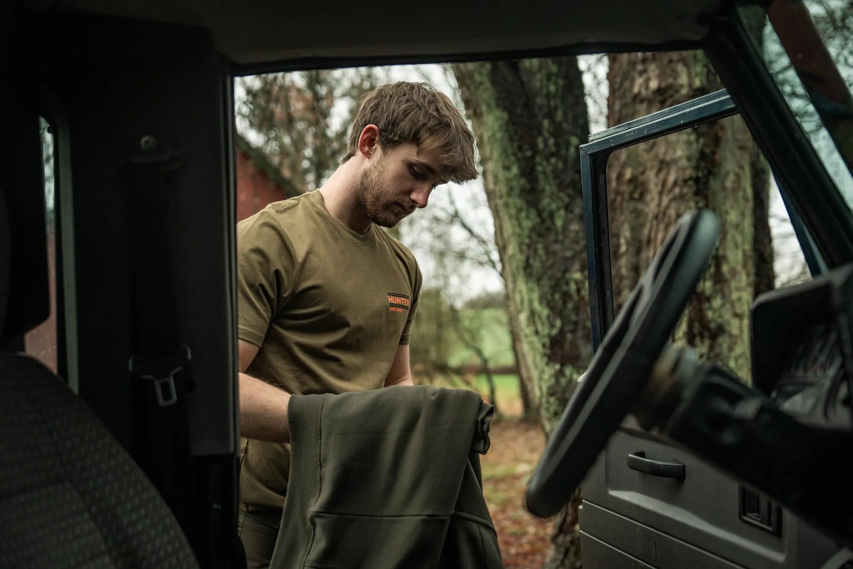 Tricou Seeland On Point, Military Olive