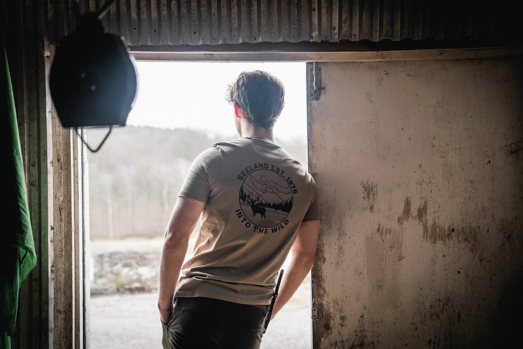 Tricou Seeland Hunting Landscape, Covert Green