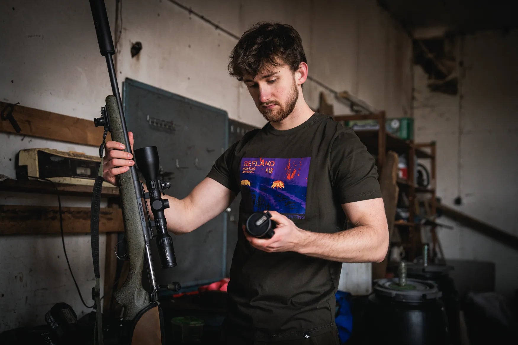 Tricou Seeland Thermal Pine Green