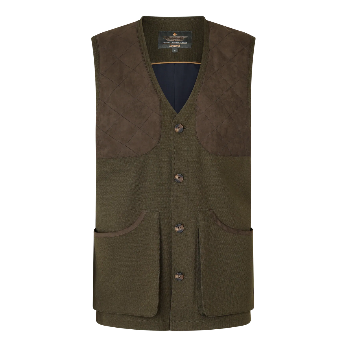 Vesta Seeland Woodcock Royale Waistcoat Shaded Olive