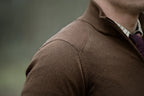 Jerseu Seeland Pine Half Zip Sweater Dark Brown-