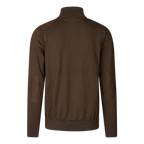Jerseu Seeland Pine Half Zip Sweater Dark Brown-