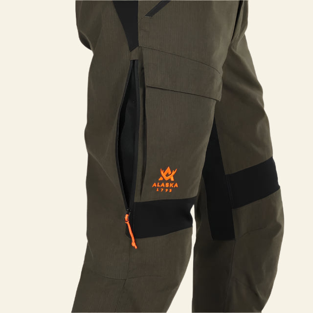 Pantaloni Alaska Durashield, Night Green, ripstop, rezistenti la apa