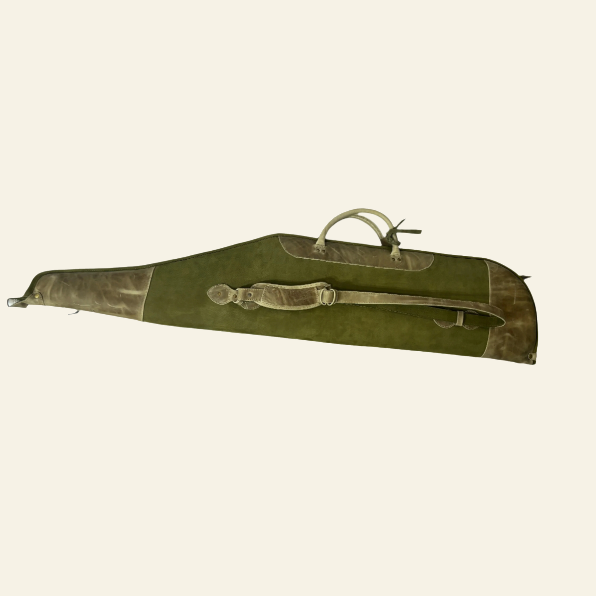 Husa carabina din piele verde, Nobil Hunting, 130cm