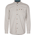 Camasa Seeland Oxford Shooting Shirt, Grape Leaf/Terracotta Check