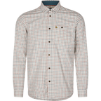 Camasa Seeland Oxford Shooting Shirt, Grape Leaf/Terracotta Check