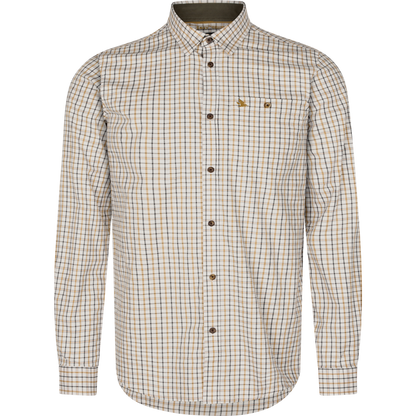 Camasa Seeland Oxford Shooting Shirt, Classic Blue/Classic Brown Check