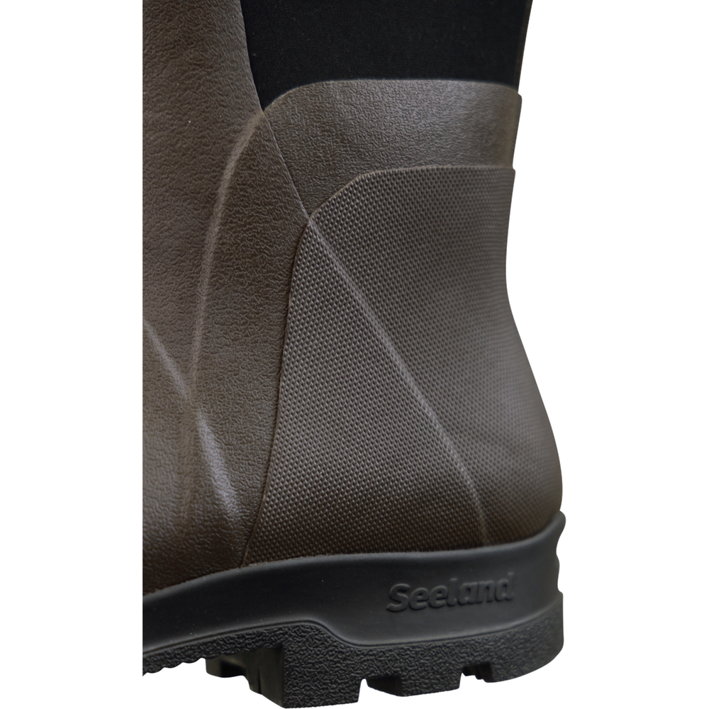 Cizme Seeland Hillside Flex, Dark Brown, cu neopren, material flexibil pe picior