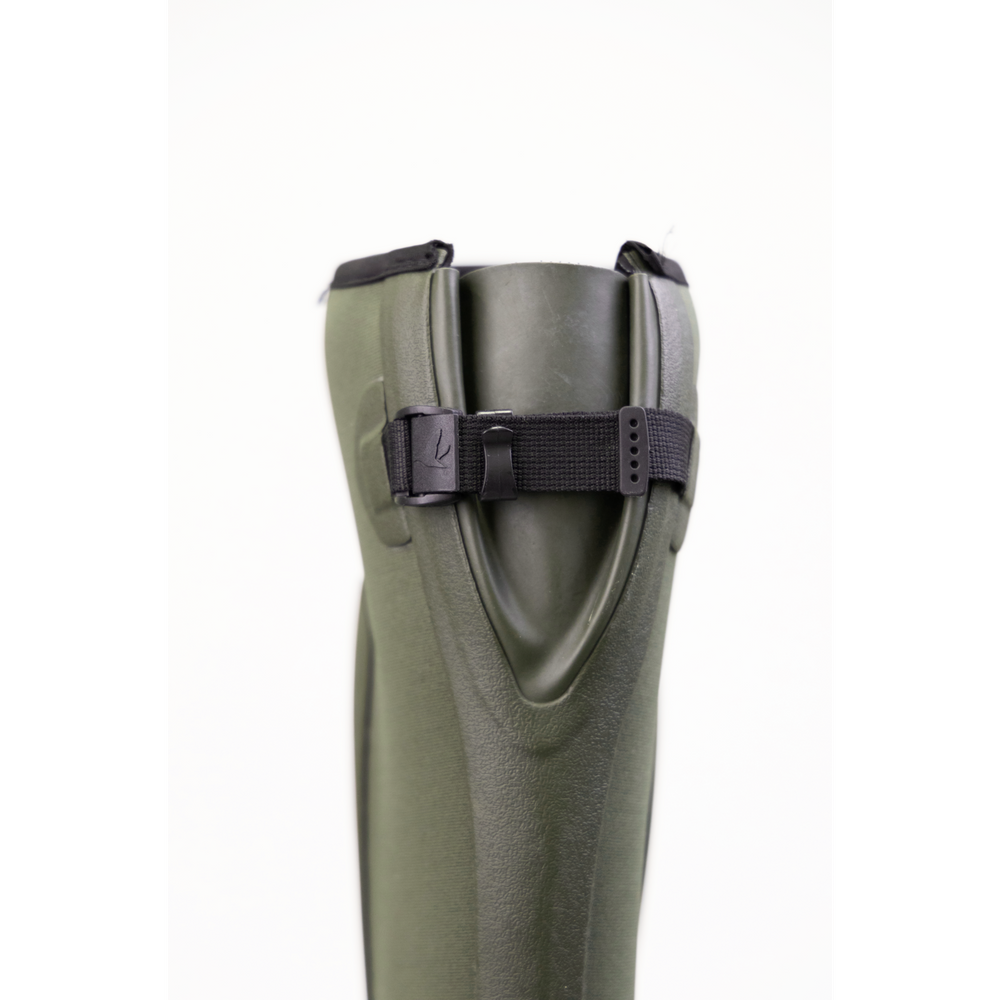 Cizme Seeland Hillside Flex, Pine Green, cu neopren, material flexibil pe picior