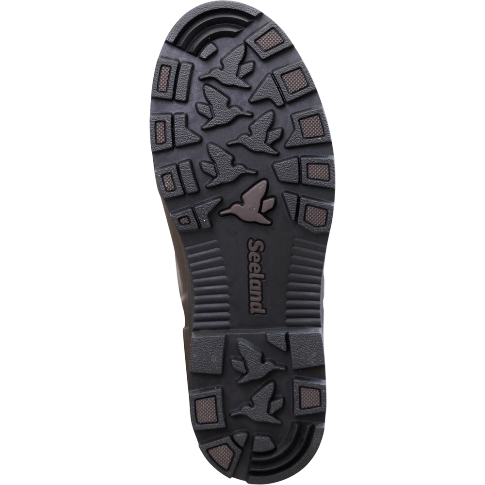 Cizme Seeland Hillside Flex, Dark Brown, cu neopren, material flexibil pe picior