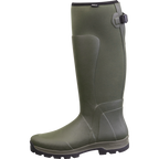 Cizme Seeland Hillside Flex, Pine Green, cu neopren, material flexibil pe picior