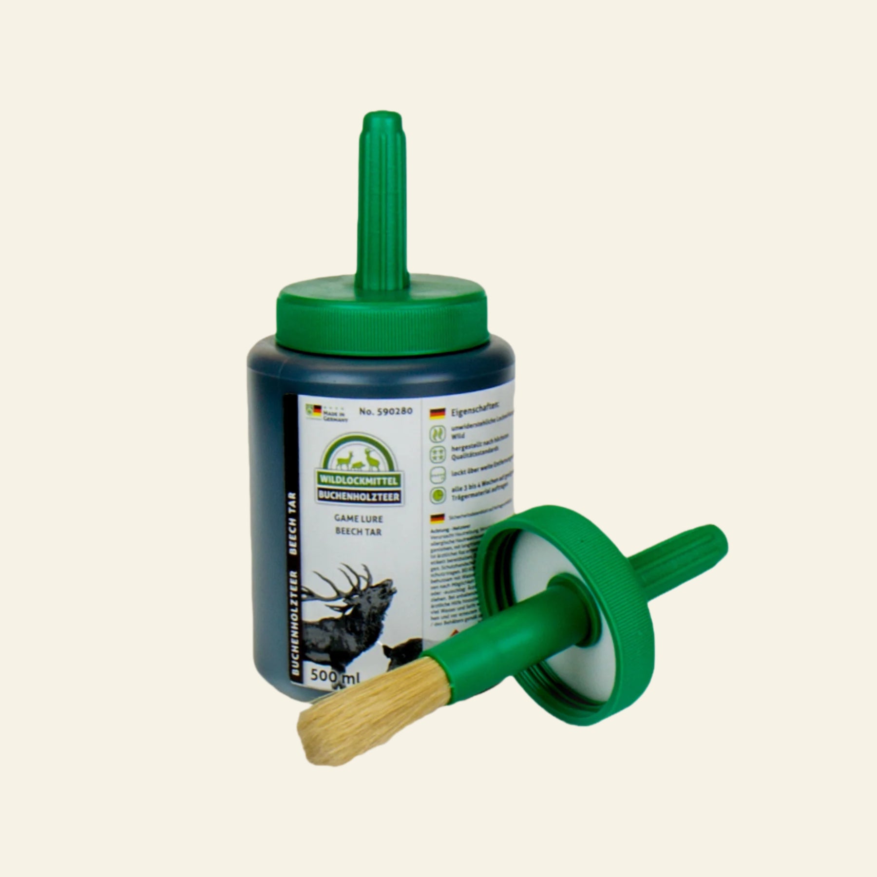 Gudron de fag pur EUROHUNT, 500ml, pensula inclusa