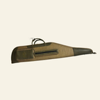 Husa carabina din piele bej/olive, Nobil Hunting, 130cm
