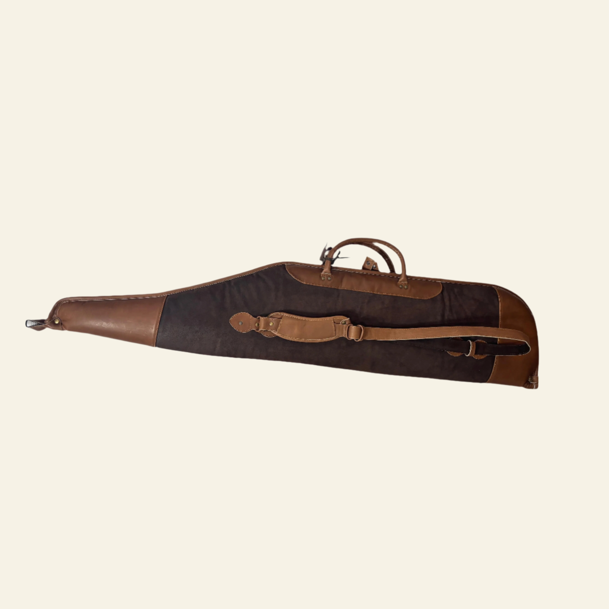 Husa carabina din piele maro, Nobil Hunting, 130cm