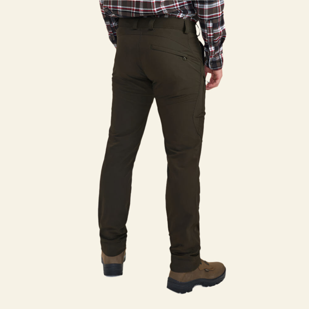 Pantaloni Deerhunter Northward, Bark Green, elastici si impermeabili