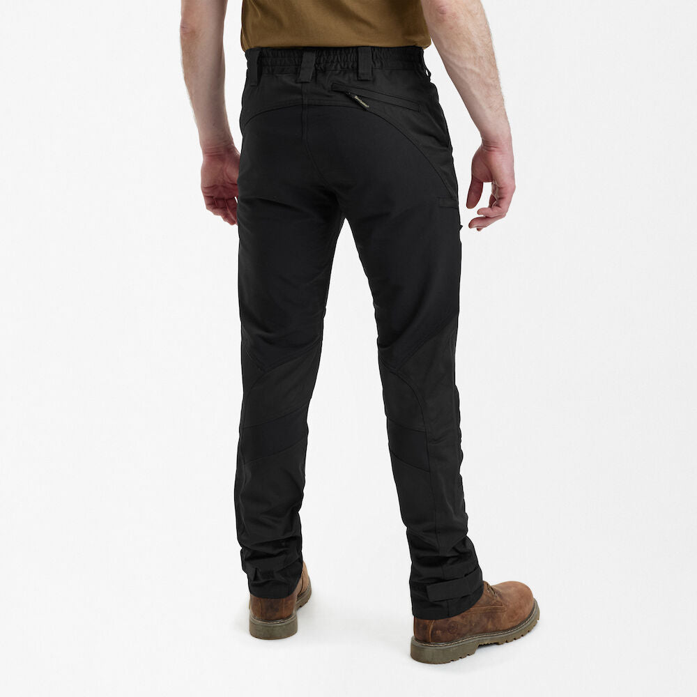 Pantaloni elastici Deerhunter Rogaland Stretch cu contrast, negru