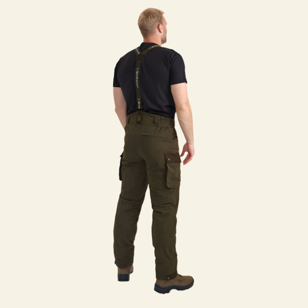 Pantaloni Deerhunter Eagle Winter, cu bretele, Tarmac Green