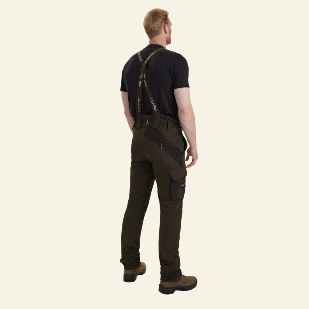 Pantaloni Deerhunter Muflon Extreme, culoare Wood, cu bretele, de iarna
