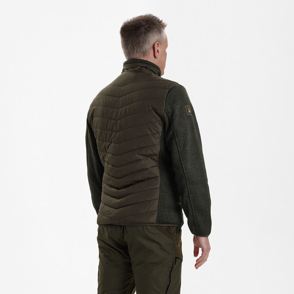 Geaca Deerhunter Moor Padded cu tricot, culoare Timber
