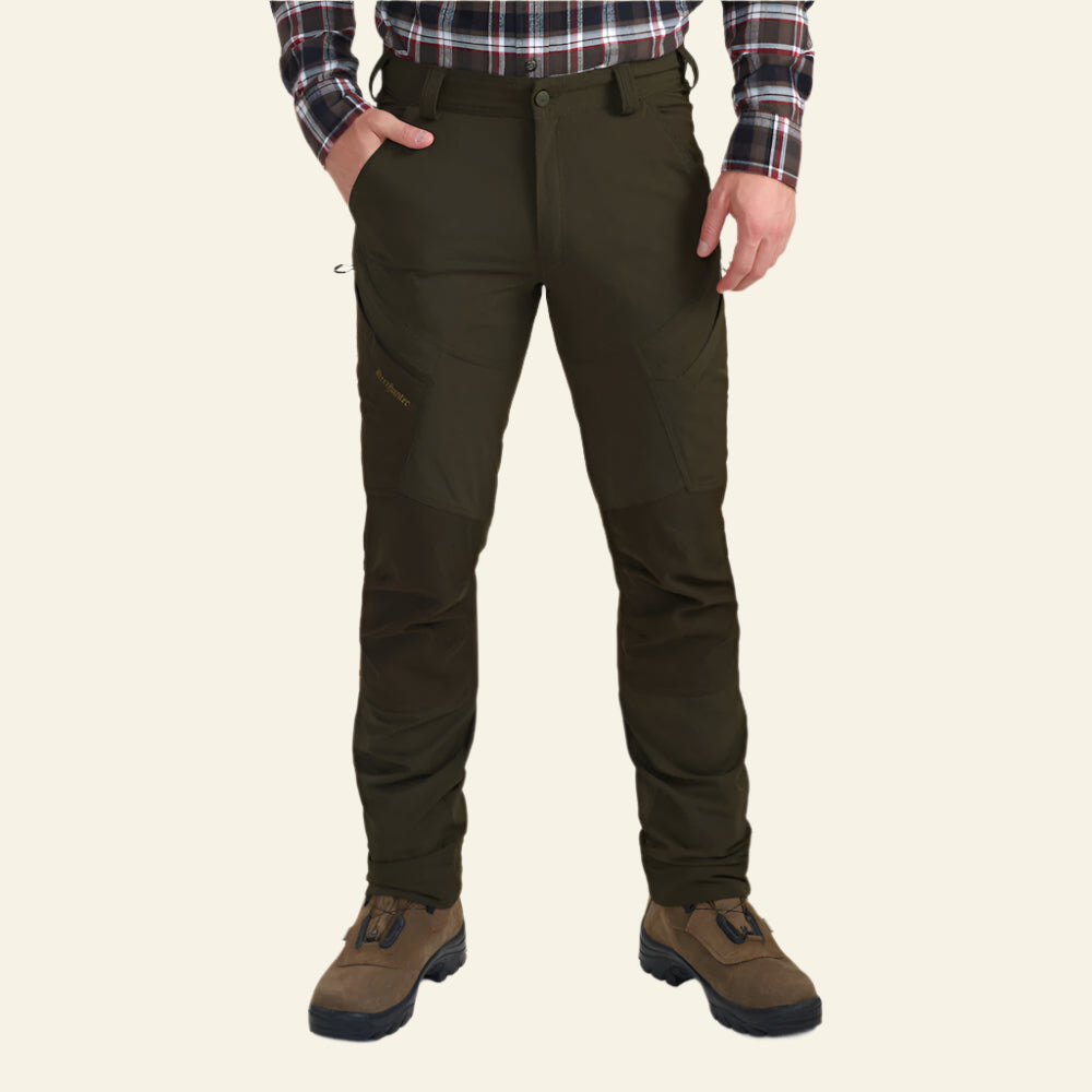 Pantaloni Deerhunter Northward, Bark Green, elastici si impermeabili