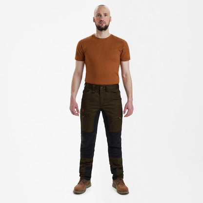 Pantaloni elastici Deerhunter Rogaland Stretch cu contrast, Fallen Leaf