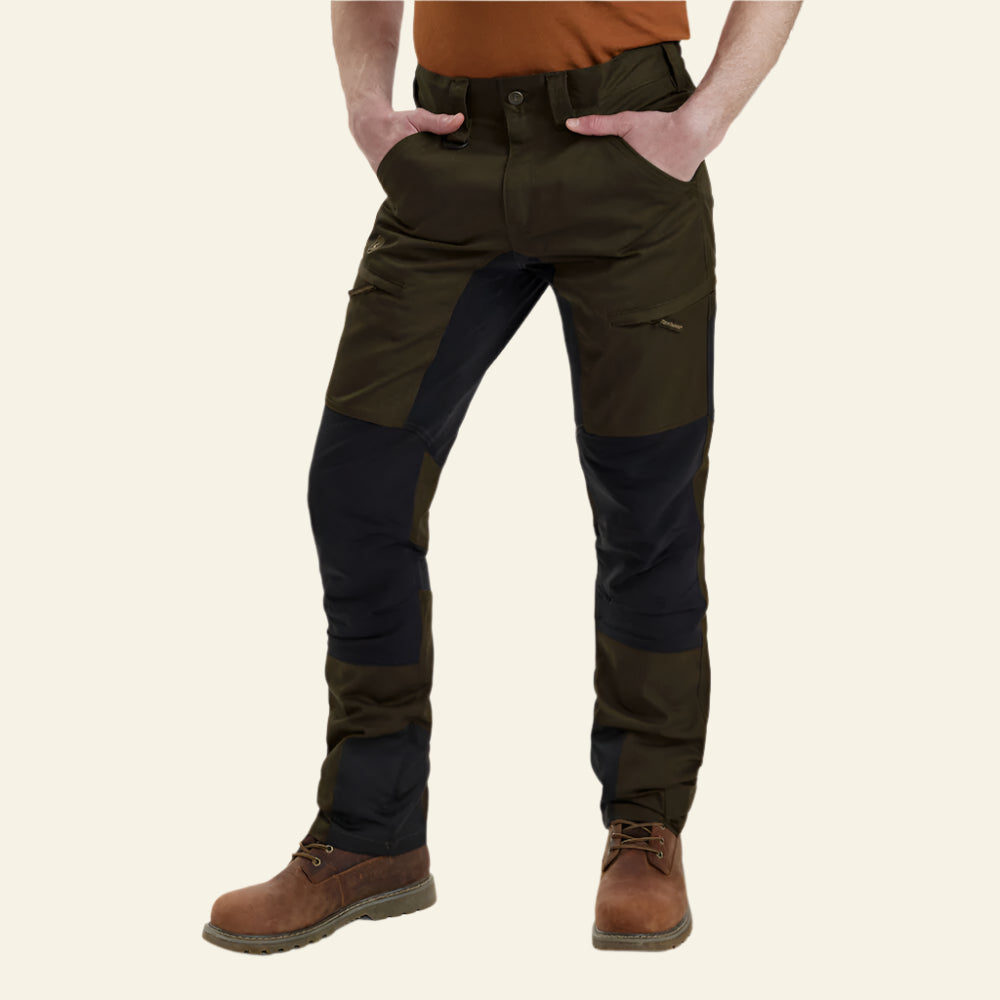 Pantaloni elastici Deerhunter Rogaland Stretch cu contrast, Fallen Leaf