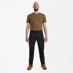 Pantaloni elastici Deerhunter Rogaland Stretch cu contrast, negru