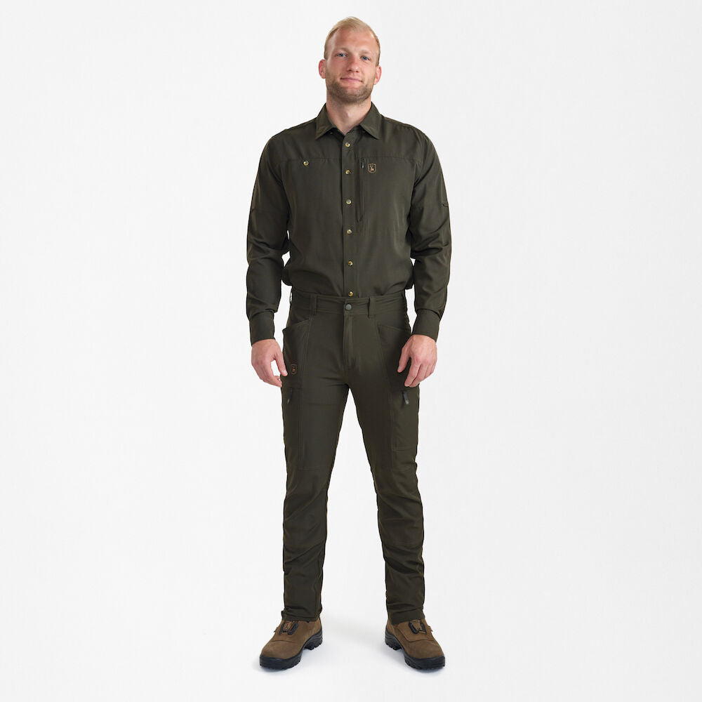 Pantaloni Deerhunter Canopy, Forest Green, subtiri si respirabili, uscare rapida
