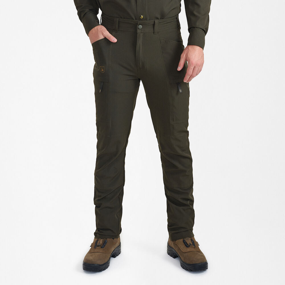 Pantaloni Deerhunter Canopy, Forest Green, subtiri si respirabili, uscare rapida