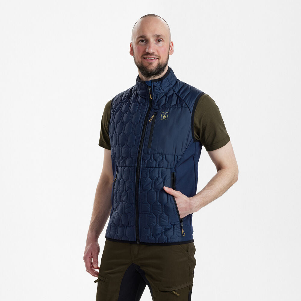 Vesta Deerhunter Mossdale Quilted, Dress Blues, rezistenta la apa