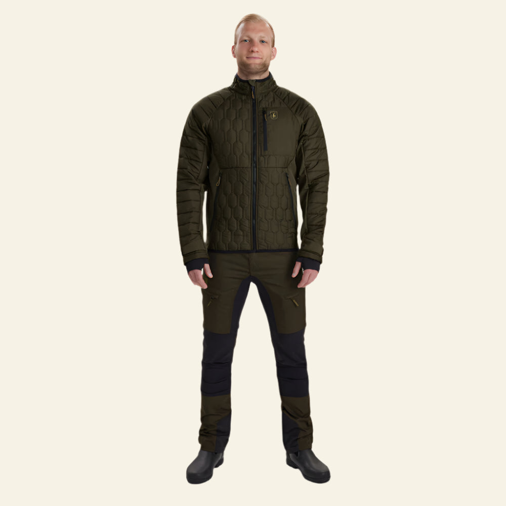 Geaca Deerhunter Mossdale Quilted, Forest Green, rezistenta la apa