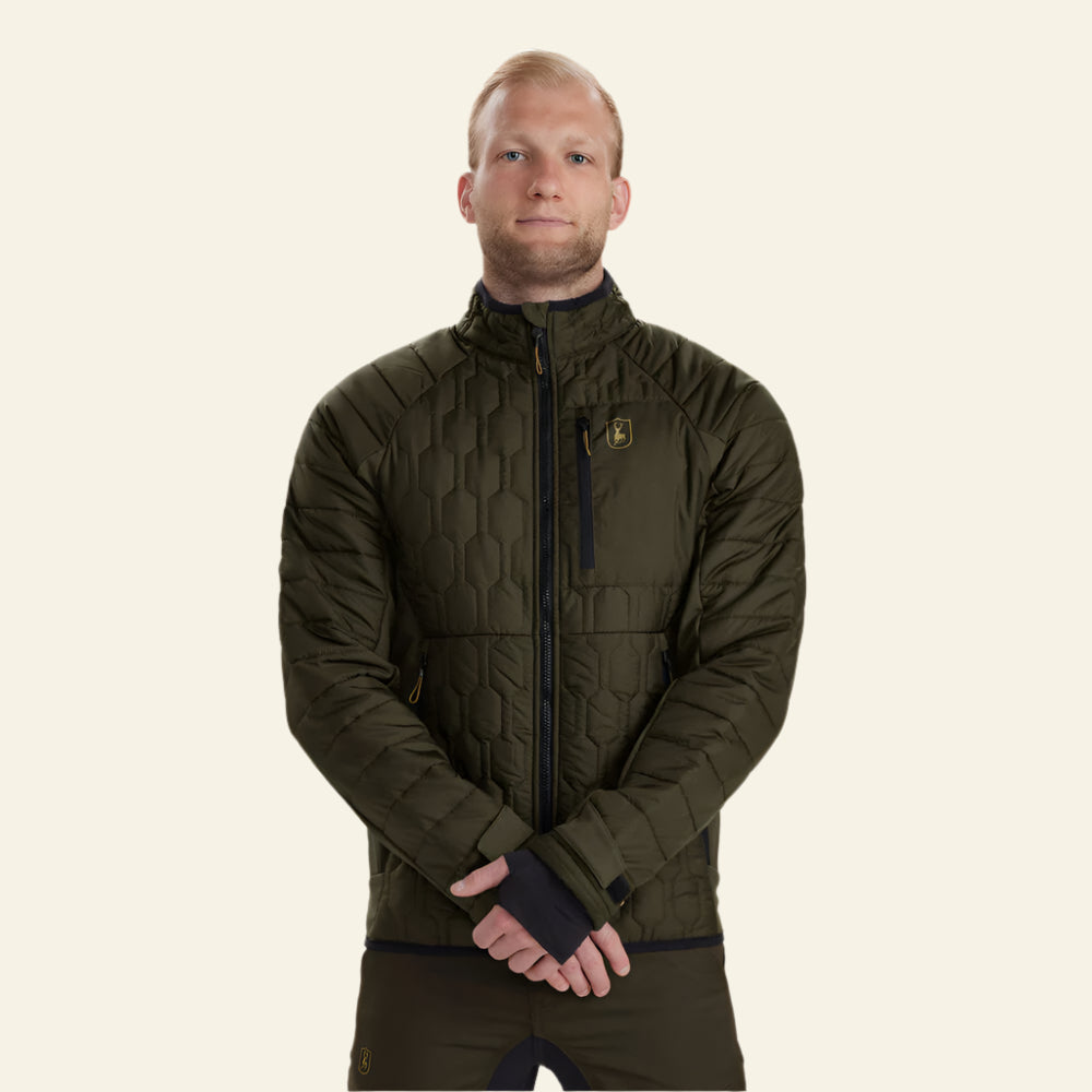 Geaca Deerhunter Mossdale Quilted, Forest Green, rezistenta la apa