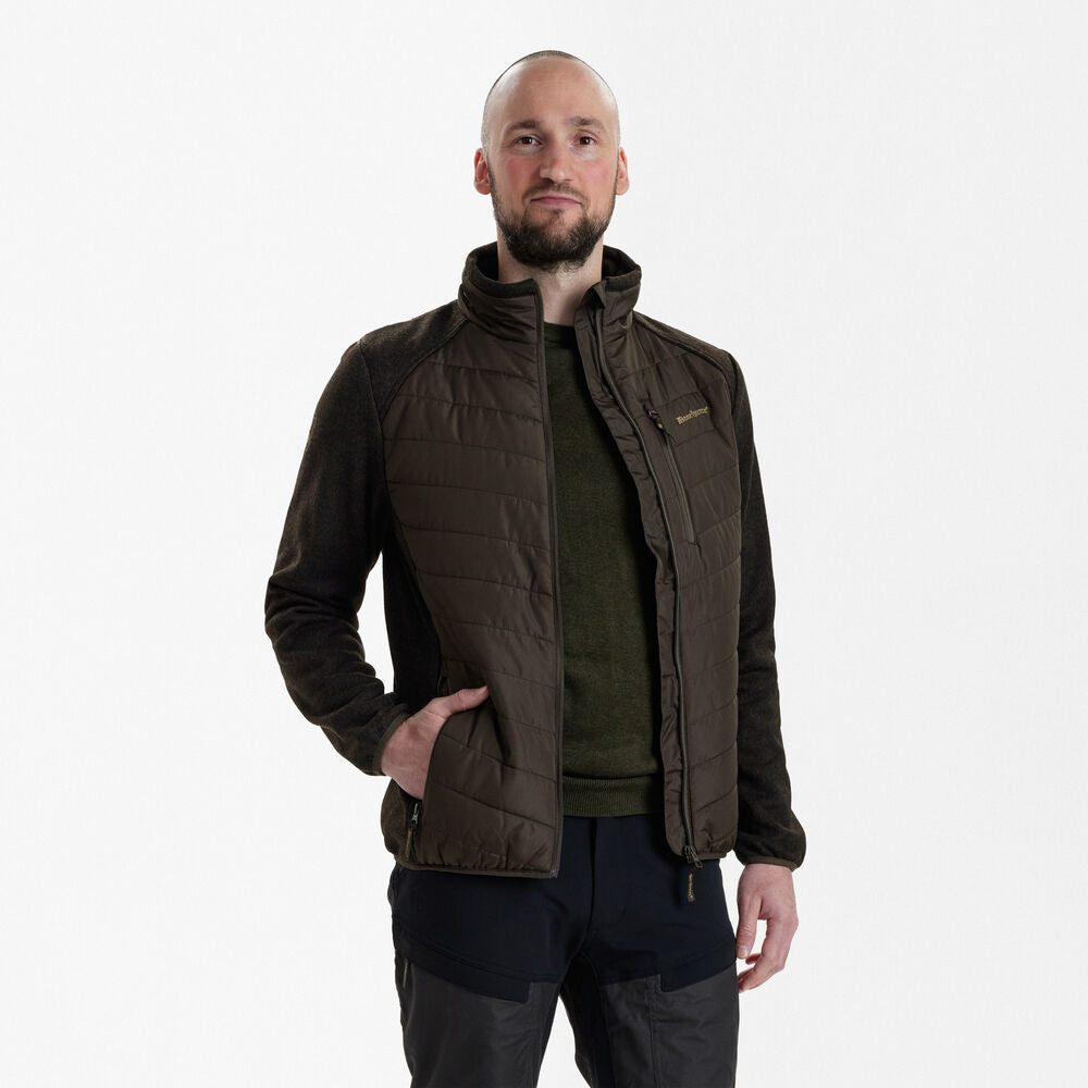 Geaca Deerhunter Moor Padded cu tricot, Brown Leaf