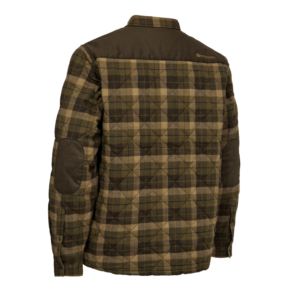 Geaca Elbert Padded Shirt, Brown Check