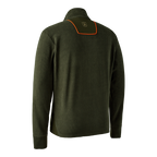 Fleece Deerhunter Chamois, Forest Green, cu fermoar