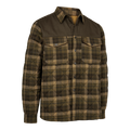 Geaca Elbert Padded Shirt, Brown Check