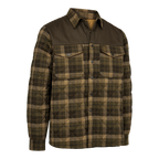 Geaca Elbert Padded Shirt, Brown Check