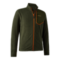 Fleece Deerhunter Chamois, Forest Green, cu fermoar