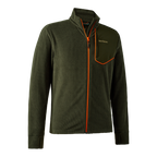 Fleece Deerhunter Chamois, Forest Green, cu fermoar