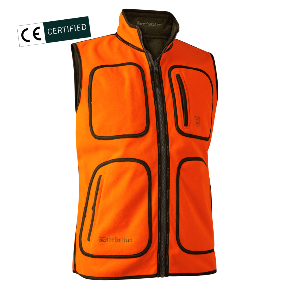 Vesta polar reversibila Deerhunter Gamekeeper, verde/oranj, rezistenta la apa