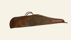 Husa carabina din piele maro/gri, Nobil Hunting, 130cm