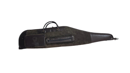 Husa carabina din piele maro/olive, Nobil Hunting, 130cm