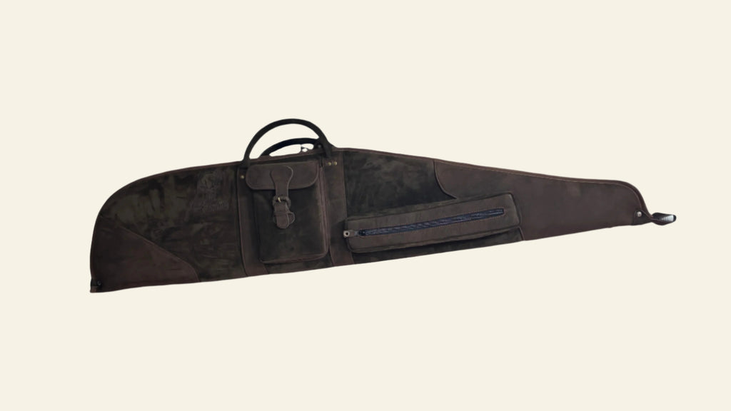 Husa carabina din piele maro, Nobil Hunting, 130cm