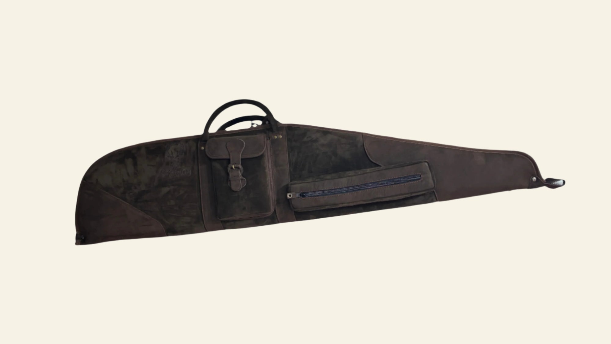 Husa carabina din piele maro, Nobil Hunting, 130cm