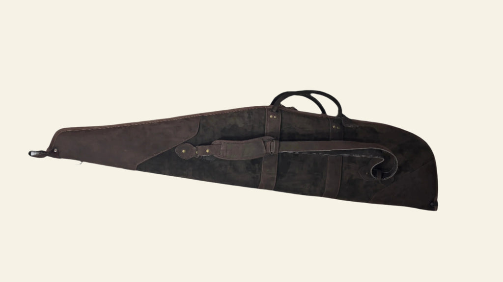Husa carabina din piele maro, Nobil Hunting, 130cm